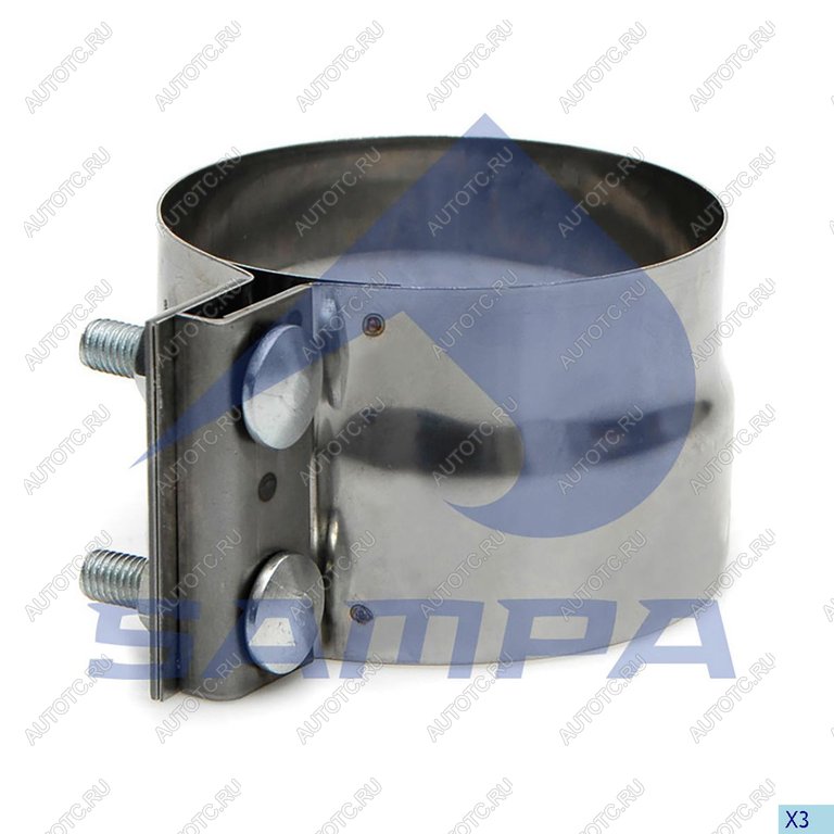 929 р. Хомут глушителя VOLVO FL переходной (d1=101.6 d2=106.6) SAMPA SAMPA 030.446  с доставкой в г. Воронеж