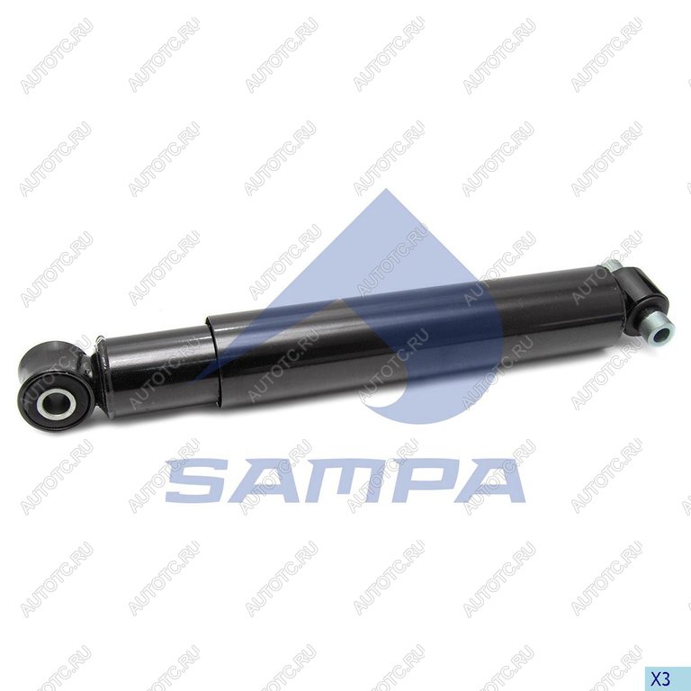 4 499 р. Амортизатор VOLVO FH,FM задний (503845 16х100 20х50 20х50 ОО) SAMPA SAMPA 031.124-01  с доставкой в г. Воронеж