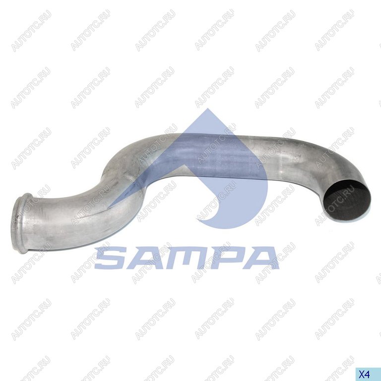 5 249 р. Труба выхлопная глушителя VOLVO FH SAMPA SAMPA 031.380  с доставкой в г. Воронеж