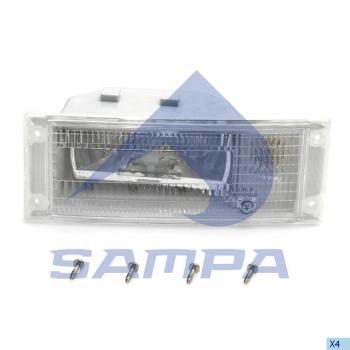 2 999 р. Фара противотуманная VOLVO FH16,FM12 левая SAMPA SAMPA 032.238  с доставкой в г. Воронеж. Увеличить фотографию 1