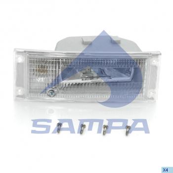 3 579 р. Фара противотуманная VOLVO FH16,FM12 правая SAMPA SAMPA 032.239  с доставкой в г. Воронеж. Увеличить фотографию 1