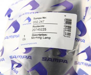 729 р. Фонарь габаритный VOLVO габаритный белый SAMPA SAMPA 032.247  с доставкой в г. Воронеж. Увеличить фотографию 3