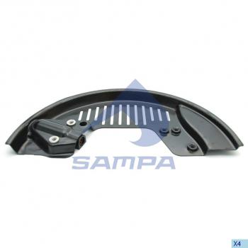 2 499 р. Щиток VOLVO RENAULT барабана тормозного правый SAMPA SAMPA 032.498  с доставкой в г. Воронеж. Увеличить фотографию 1