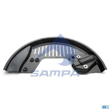 2 999 р. Щиток VOLVO RENAULT барабана тормозного левый SAMPA SAMPA 032.499  с доставкой в г. Воронеж. Увеличить фотографию 1
