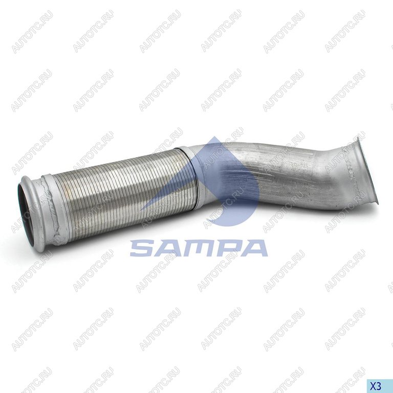 7 649 р. Труба приемная глушителя VOLVO FH с гофрой SAMPA SAMPA 034.481  с доставкой в г. Воронеж