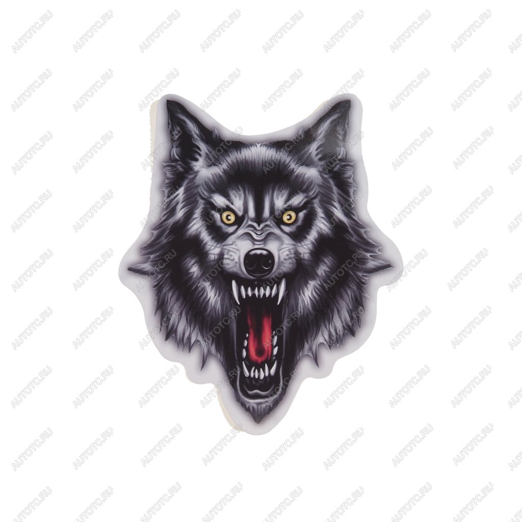 57 р. Наклейка виниловая вырезанная Волк №2 13х16см полноцветная AUTOSTICKERS AUTOSTICKERS 05922054308  с доставкой в г. Воронеж