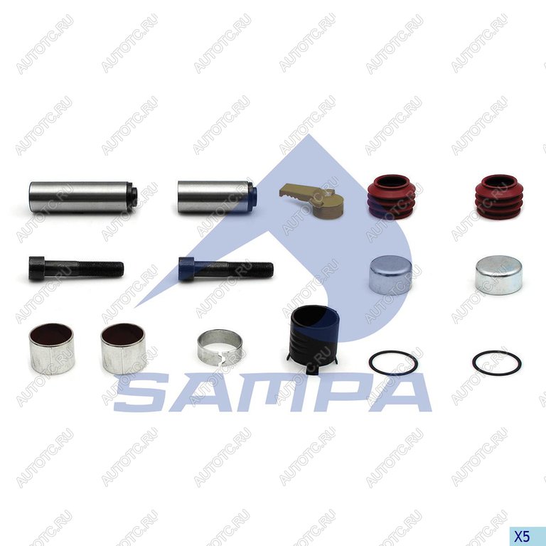 1 999 р. Ремкомплект суппорта SAF (SBS2220,направляющие) SAMPA SAMPA 096.964  с доставкой в г. Воронеж