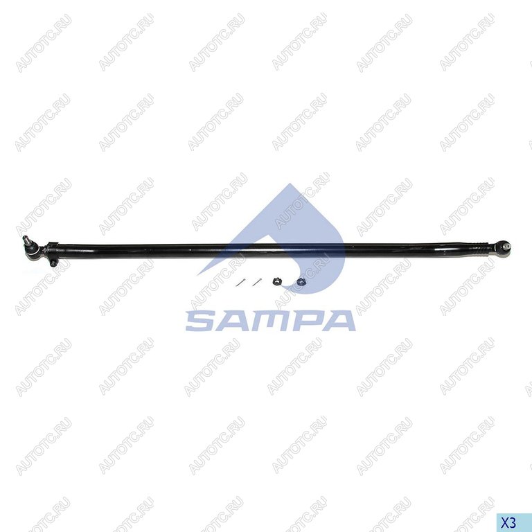 8 399 р. Тяга рулевая DAF CF75,85 поперечная L=1698мм SAMPA SAMPA 097.196-01  с доставкой в г. Воронеж
