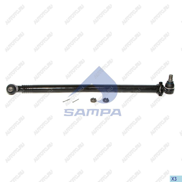 4 169 р. Тяга рулевая MERCEDES Atego продольная L=837мм SAMPA SAMPA 097.319-01  с доставкой в г. Воронеж