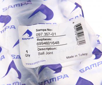 749 р. Наконечник рулевой тяги MAN MERCEDES SAMPA SAMPA 097.357-01  с доставкой в г. Воронеж. Увеличить фотографию 3