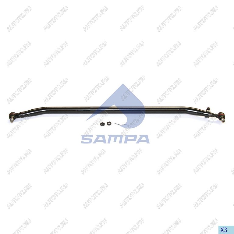 10 899 р. Тяга рулевая SCANIA поперечная L=1743 d=62 SAMPA SAMPA 097.360-01  с доставкой в г. Воронеж