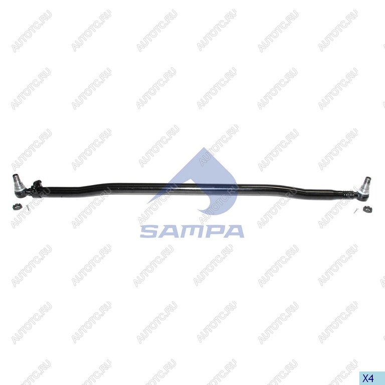 8 949 р. Тяга рулевая MERCEDES поперечная L=1687мм SAMPA SAMPA 097.409-01  с доставкой в г. Воронеж