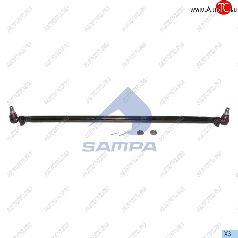 6 549 р. Тяга рулевая MERCEDES поперечная L=1532мм SAMPA SAMPA 097.411-01  с доставкой в г. Воронеж