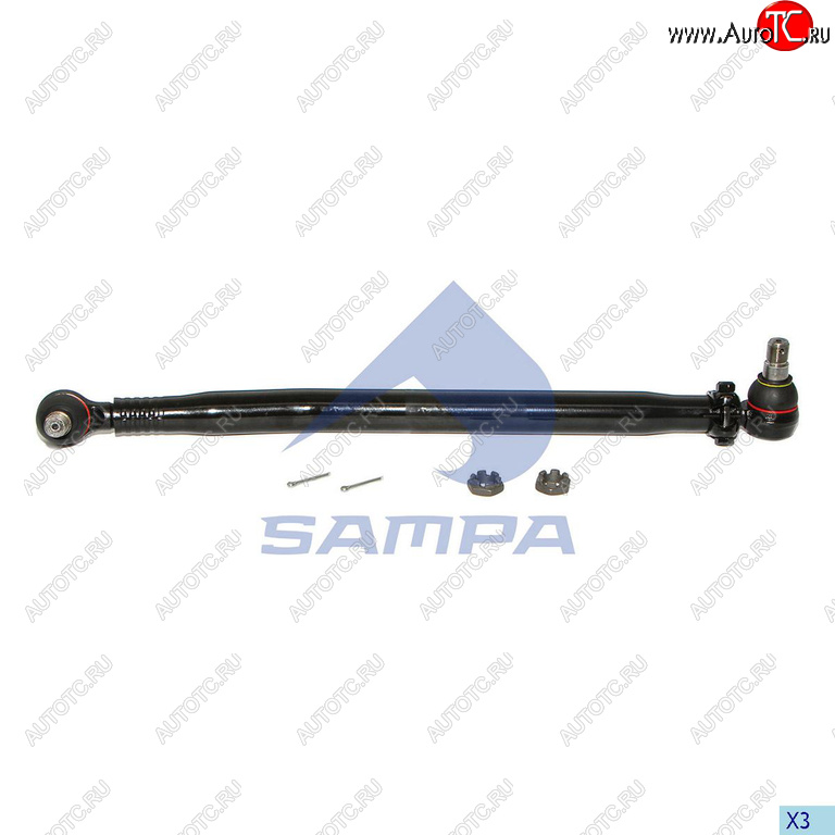 4 749 р. Тяга рулевая RENAULT продольная L=775 SAMPA SAMPA 097.471-01  с доставкой в г. Воронеж