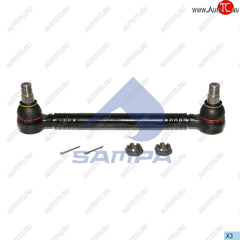 3 499 р. Тяга рулевая MAN поперечная L=413 SAMPA SAMPA 097.506-01  с доставкой в г. Воронеж
