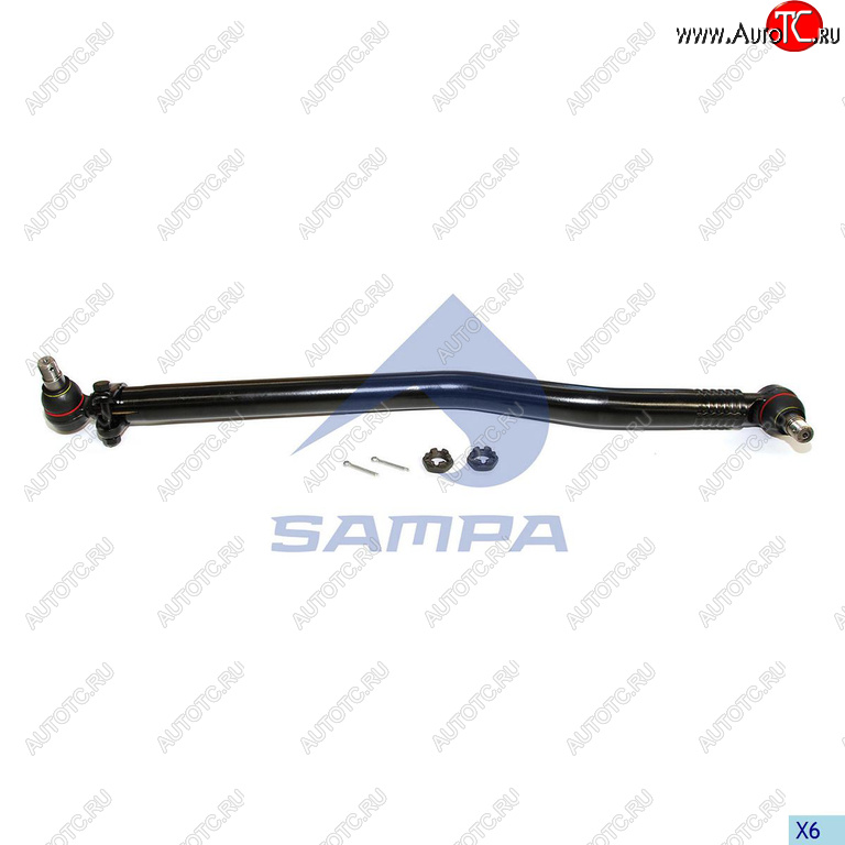 6 899 р. Тяга рулевая MAN TGA продольная L=993мм SAMPA SAMPA 097.537-01  с доставкой в г. Воронеж