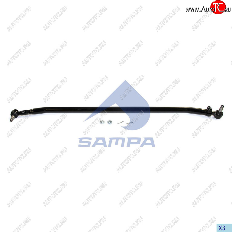 8 999 р. Тяга рулевая RENAULT поперечная L=1758 SAMPA SAMPA 097.549-01  с доставкой в г. Воронеж