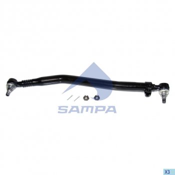 6 199 р. Тяга рулевая VOLVO продольная L=863 SAMPA SAMPA 097.551-01  с доставкой в г. Воронеж. Увеличить фотографию 1