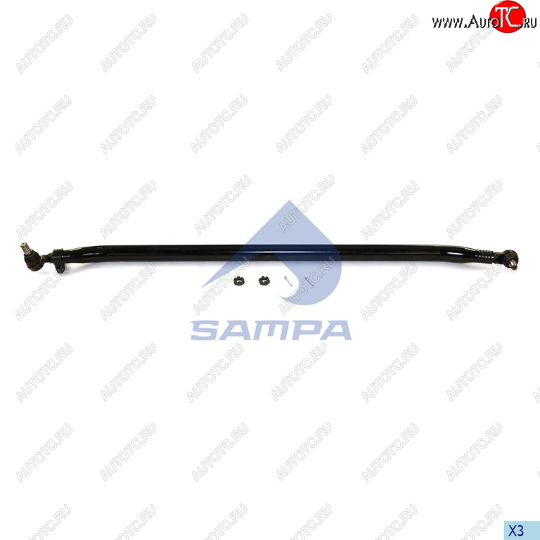 8 999 р. Тяга рулевая RENAULT поперечная L=1655 SAMPA SAMPA 097.597-01  с доставкой в г. Воронеж