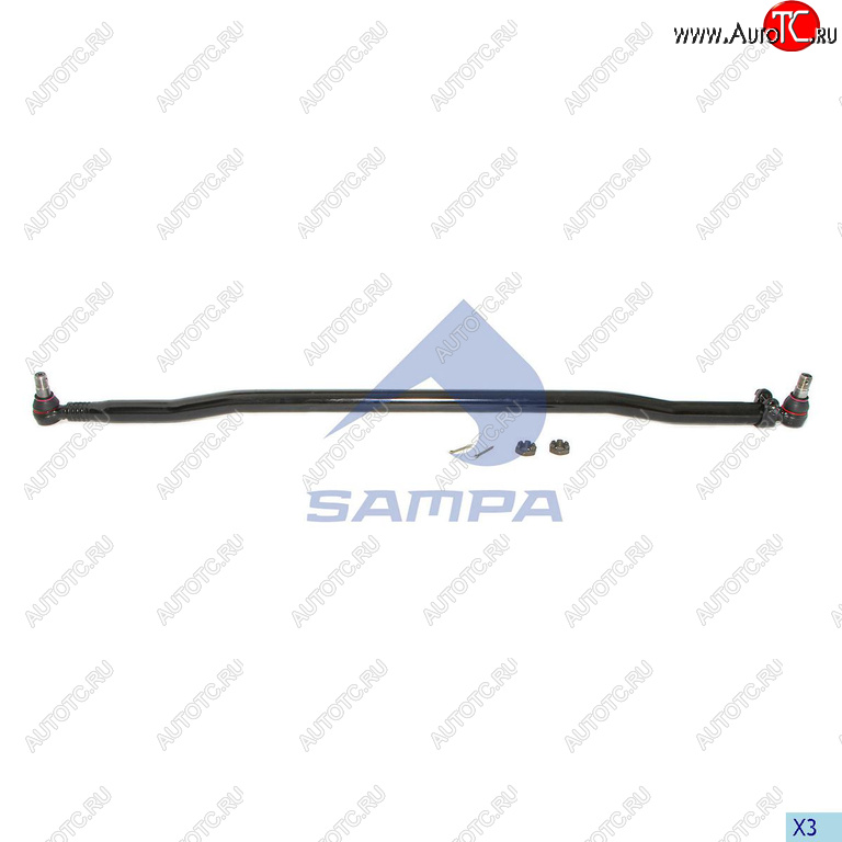 9 249 р. Тяга рулевая MERCEDES продольная SAMPA SAMPA 097.616-01  с доставкой в г. Воронеж