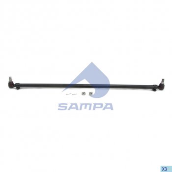 8 299 р. Тяга рулевая VOLVO FH9,12,16 поперечная L=1669мм SAMPA SAMPA 097.753-01  с доставкой в г. Воронеж. Увеличить фотографию 1