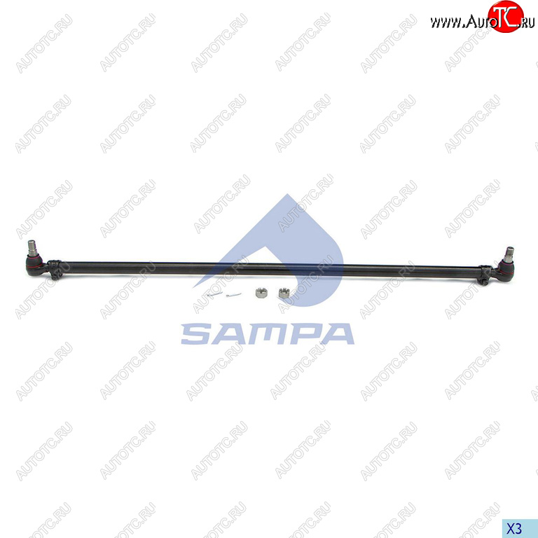 8 299 р. Тяга рулевая VOLVO FH9,12,16 поперечная L=1669мм SAMPA SAMPA 097.753-01  с доставкой в г. Воронеж