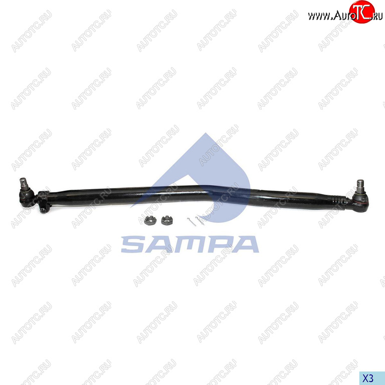 7 799 р. Тяга рулевая SCANIA 4 F,K,N series продольная L=1272мм SAMPA SAMPA 097.767-01  с доставкой в г. Воронеж
