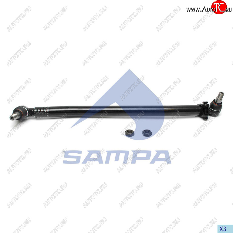 4 999 р. Тяга рулевая MERCEDES продольная L=776мм SAMPA SAMPA 097.777-01  с доставкой в г. Воронеж