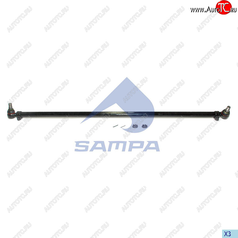 2 479 р. Тяга рулевая RENAULT Kerax поперечная L=1657мм SAMPA SAMPA 097.823-01  с доставкой в г. Воронеж