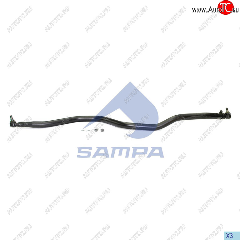 14 999 р. Тяга рулевая VOLVO FH,FM продольная L=2139мм SAMPA SAMPA 097.830-01 SAMPA 097.830-01  с доставкой в г. Воронеж