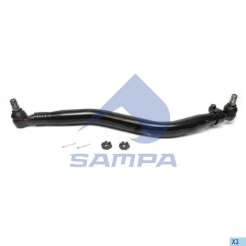6 199 р. Тяга рулевая VOLVO RENAULT продольная L=830мм SAMPA SAMPA 097.859-01  с доставкой в г. Воронеж. Увеличить фотографию 1