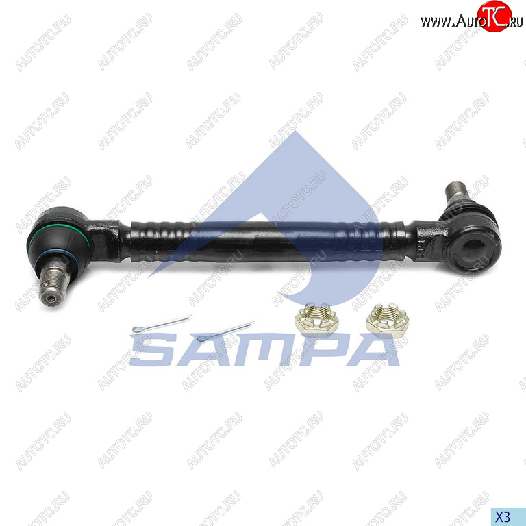 2 199 р. Стойка стабилизатора VOLVO RENAULT заднего (L=380) SAMPA SAMPA 097.866-01  с доставкой в г. Воронеж