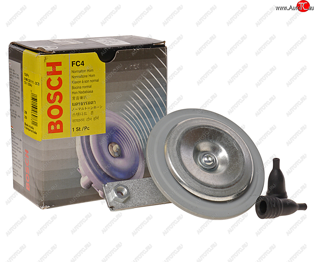 1 459 р. Сигнал звуковой 12V электропневматический гальванизированный BOSCH BOSCH 0986320111 BOSCH 0986320111  с доставкой в г. Воронеж