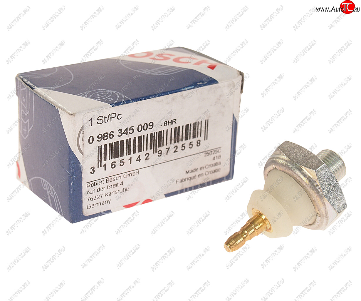 829 р. Датчик давления масла HONDA Accord (-98) BOSCH BOSCH 0986345009  с доставкой в г. Воронеж