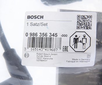 5 899 р. Провод высоковольтный VW Golf 4,Bora SKODA Octavia (99-) (2.0) комплект BOSCH BOSCH 0986356345  с доставкой в г. Воронеж. Увеличить фотографию 3