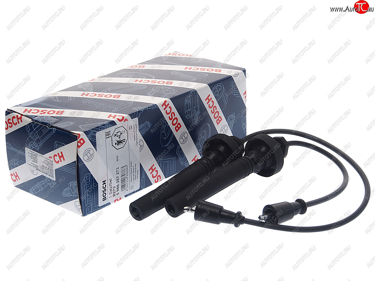 3 299 р. Провод высоковольтный MITSUBISHI Lancer (03-) (1.31.6) комплект BOSCH BOSCH 0986357273  с доставкой в г. Воронеж