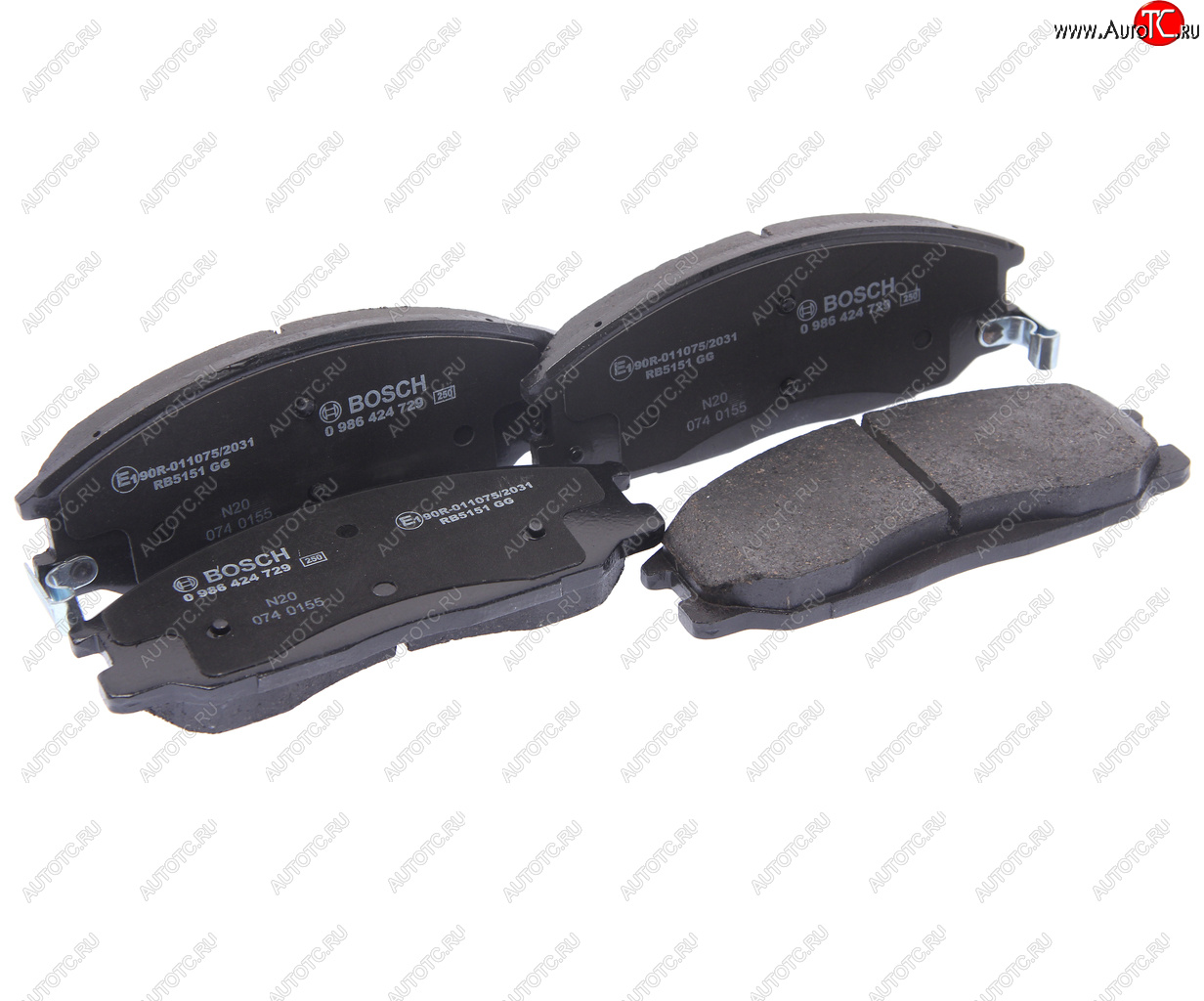 2 199 р. Колодки тормозные передние (4шт.) BOSCH Hyundai Trajet (1999-2008)  с доставкой в г. Воронеж