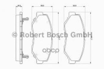 Колодки тормозные передние (4шт.) BOSCH Honda Accord 8 CU седан дорестайлинг (2008-2011)