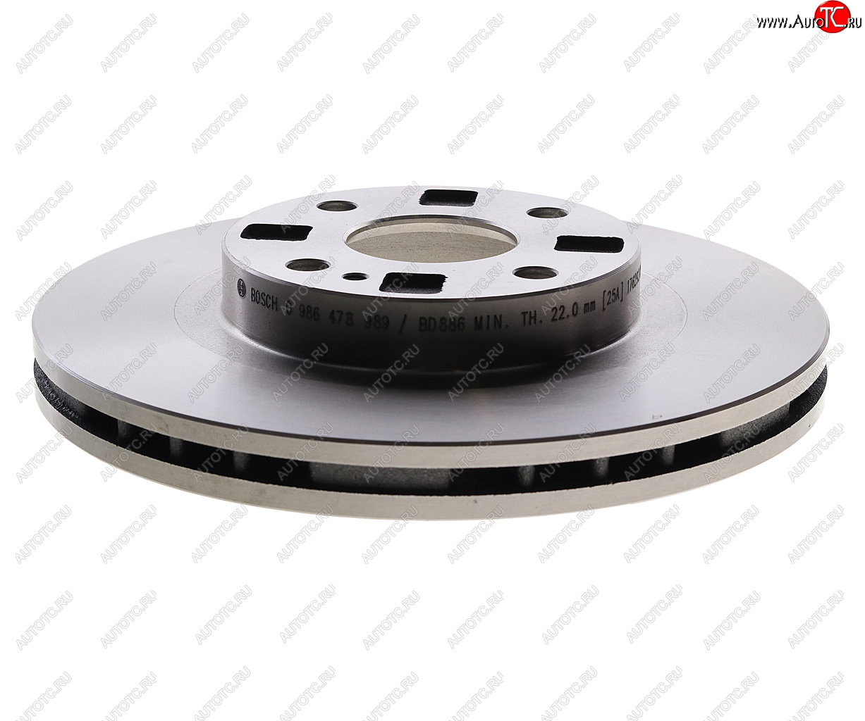 3 699 р. Диск тормозной MAZDA 323 (98-04) передний (1шт.) BOSCH BOSCH 0986478989 BOSCH 0986478989  с доставкой в г. Воронеж