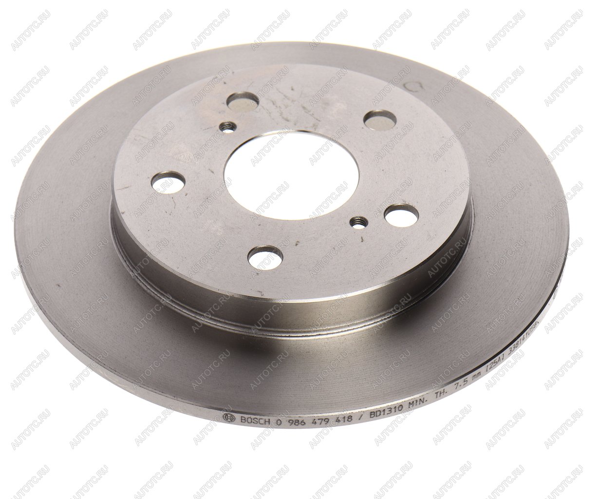 2 379 р. Диск тормозной TOYOTA Corolla (06-) задний (1шт.) BOSCH BOSCH 0986479418  с доставкой в г. Воронеж