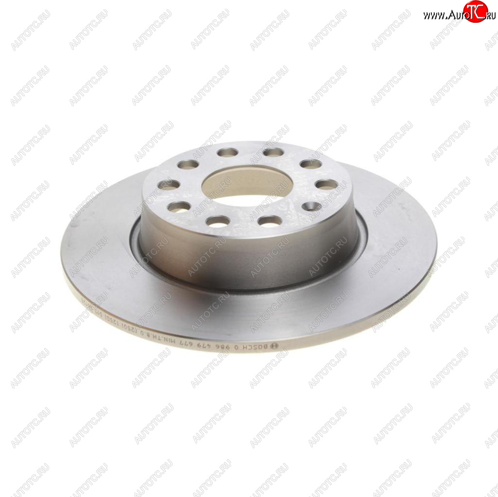 3 699 р. Диск тормозной VW Golf (09-13),Jetta (05-10) AUDI A3 (03-12) задний (1шт.) BOSCH BOSCH 0986479677  с доставкой в г. Воронеж