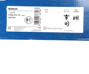 6 699 р. Диск тормозной RENAULT Master передний (1шт.) BOSCH BOSCH 0986479716  с доставкой в г. Воронеж. Увеличить фотографию 5