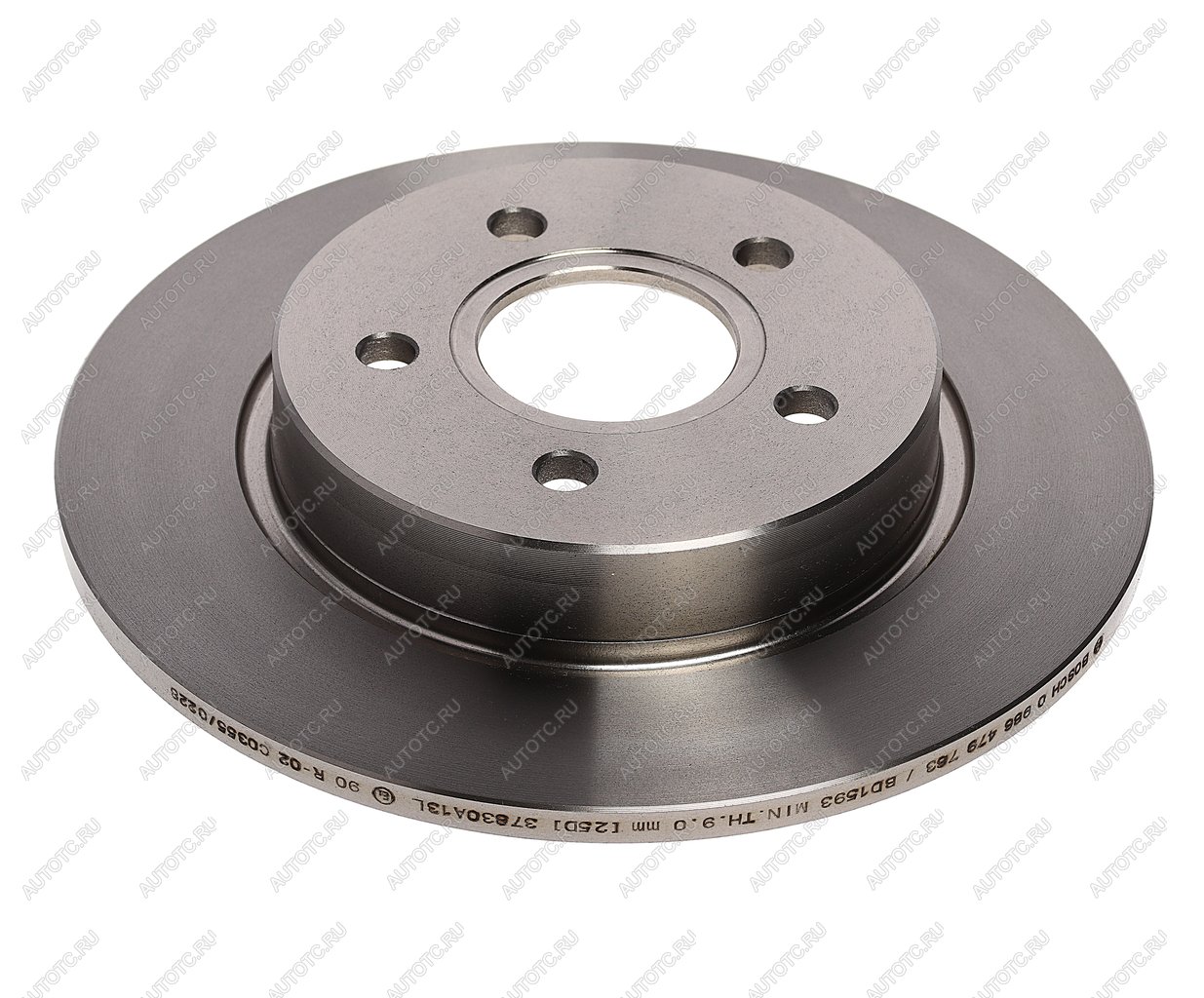 3 179 р. Диск тормозной FORD Focus (11-) задний (1шт.) BOSCH BOSCH 0986479763  с доставкой в г. Воронеж