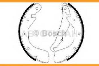 Колодки тормозные задние барабанные (4шт.) BOSCH Chevrolet Lacetti седан (2002-2013)