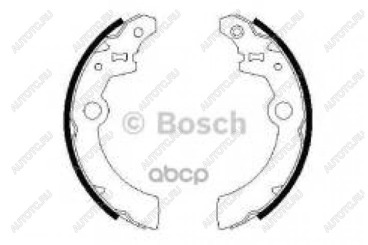 1 499 р. Колодки тормозные задние барабанные (4шт.) BOSCH Suzuki Ignis (2003-2008)  с доставкой в г. Воронеж