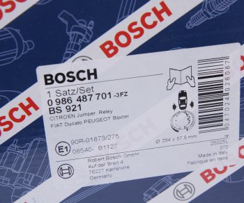 3 599 р. Колодки тормозные задние барабанные 4шт. BOSCH Fiat Ducato 244 (2002-2012)  с доставкой в г. Воронеж. Увеличить фотографию 4