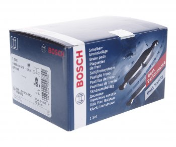 2 479 р. Колодки тормозные задние (4шт.) BOSCH Volkswagen Touareg GP рестайлинг (2006-2010)  с доставкой в г. Воронеж. Увеличить фотографию 2