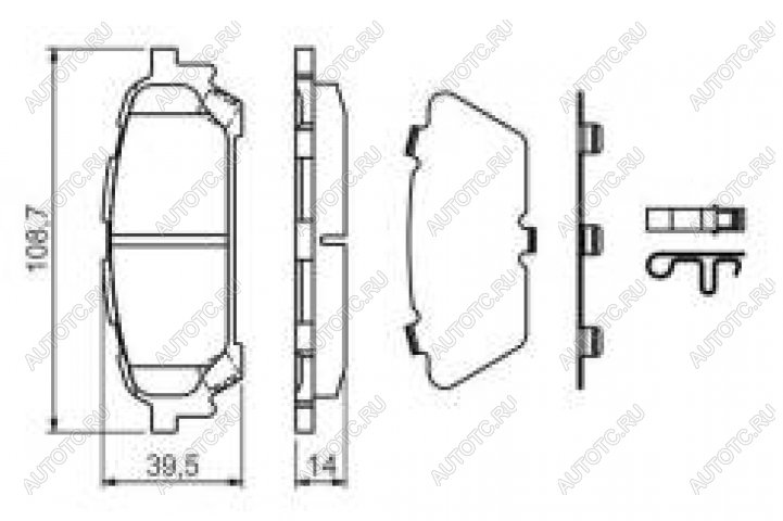 2 899 р. Колодки тормозные задние (4шт.) BOSCH Subaru Forester SG дорестайлинг (2002-2005)  с доставкой в г. Воронеж