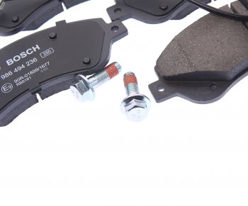 3 699 р. Колодки тормозные передние (4шт.) BOSCH Ford Transit цельнометаллический фургон (2006-2014)  с доставкой в г. Воронеж. Увеличить фотографию 2