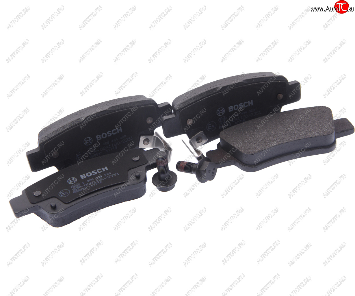 2 759 р. Колодки тормозные задние (4шт.) BOSCH Honda CR-V RE1,RE2,RE3,RE4,RE5,RE7 рестайлинг (2009-2012)  с доставкой в г. Воронеж